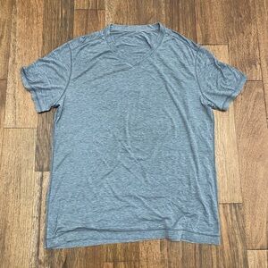 Lululemon Heathered Grey Classic V-Neck Tee Mens Size XXL